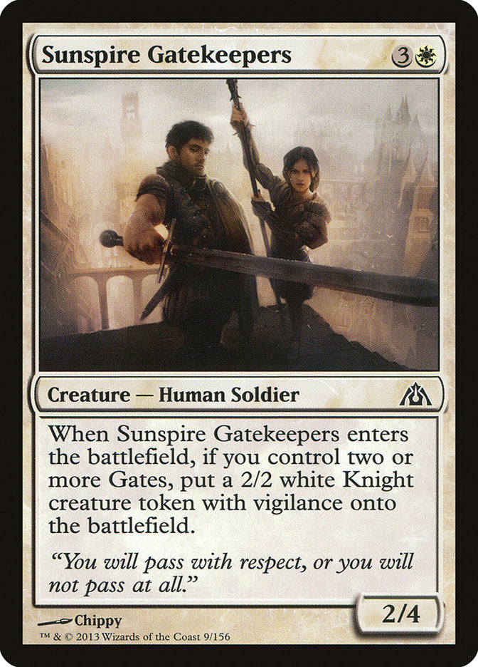 Card Scan of Sunspire Gatekeepers | DGM