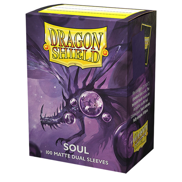 Dragon Shield Dual Matte Art Standard Size Sleeves 100pk | Limited Edition Metallic Soul Purple