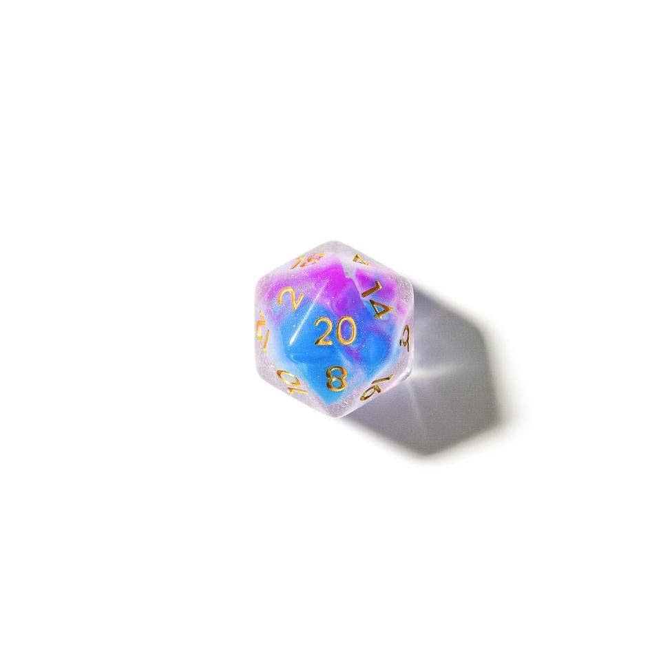 Lavender Lore Soft Edge Resin Dice Set