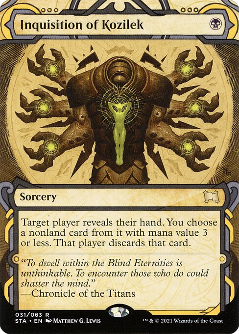 Inquisition of Kozilek | STA (Showcase Foil) - Card Scan